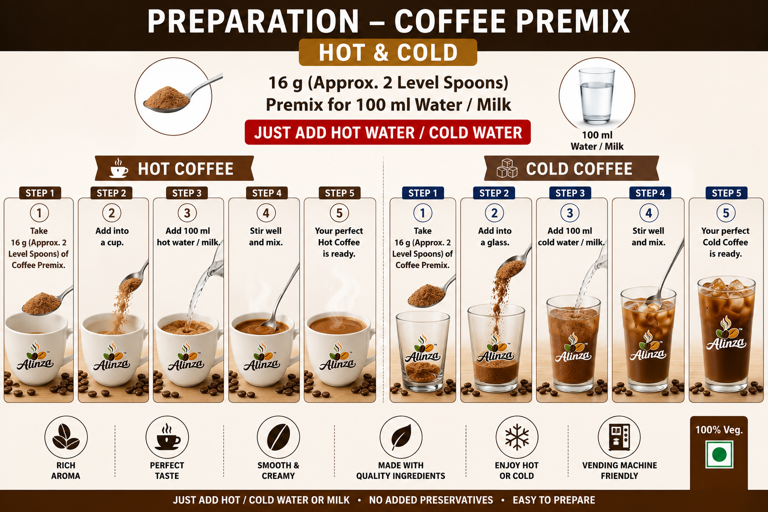 Premium Coffee Instant Premix 1 Kg view 3
