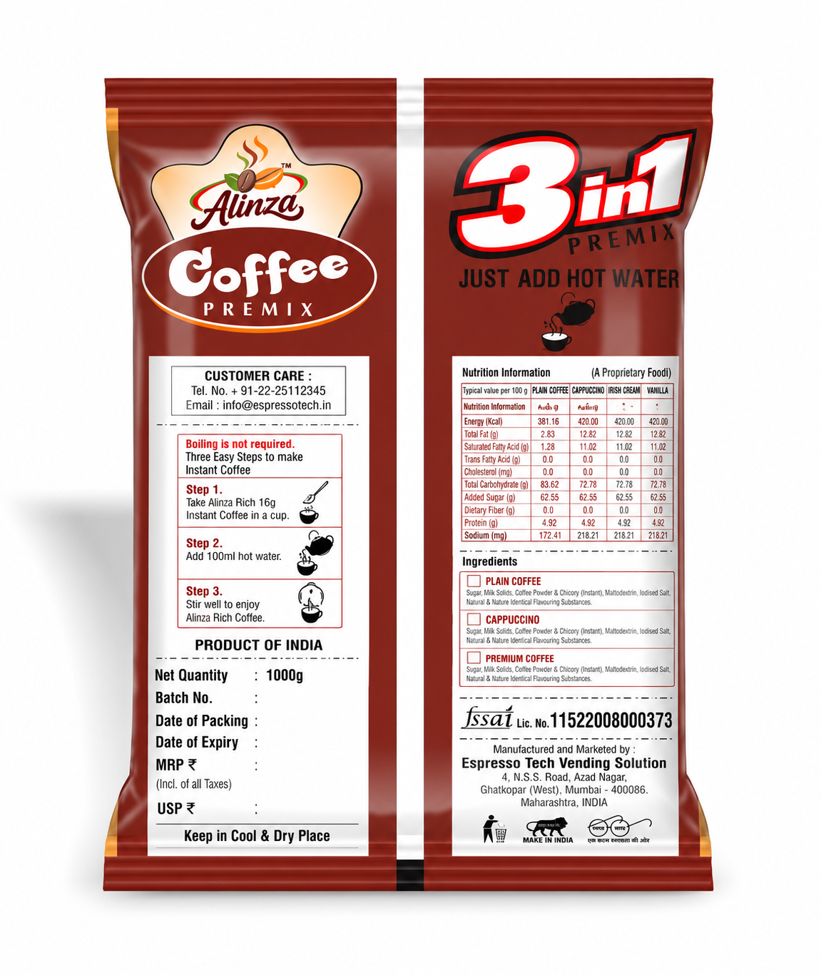 Premium Coffee Instant Premix 1 Kg view 2